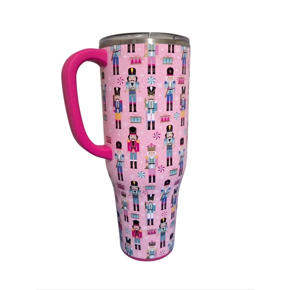 Swig Pink Nutcracker Christmas Stainless Steel Travel Tumbler Viral‎ Tik Tok